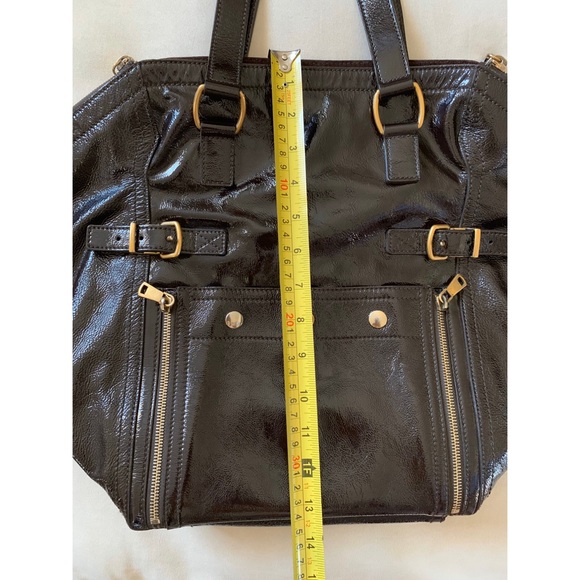 Yves Saint Laurent Patent Leather Downtown Tote - Picture 5 of 8